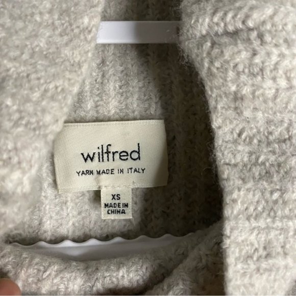 Wilfred Women's Light Gray Durandal Sleeveless Cowl Neck Sweater - Picture 6 of 9